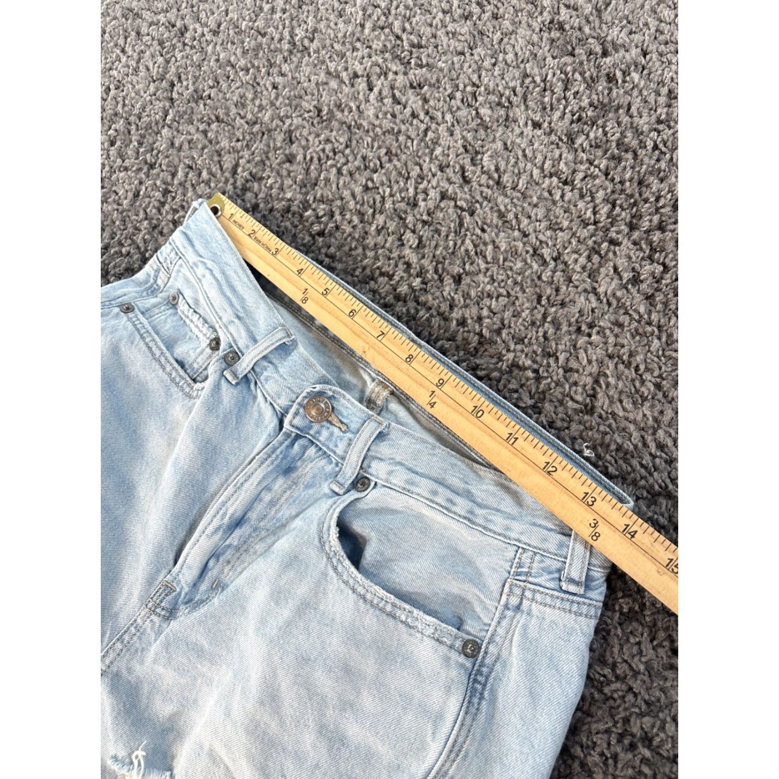 American Eagle Outfitters American Eagle Outfitters Jeans Women 4 Wide-Leg Distressed Light Wash 28x30 Skater Wide-Leg Jeans Girls Mens Size 28" / US 6 / IT 42 - 4 Thumbnail