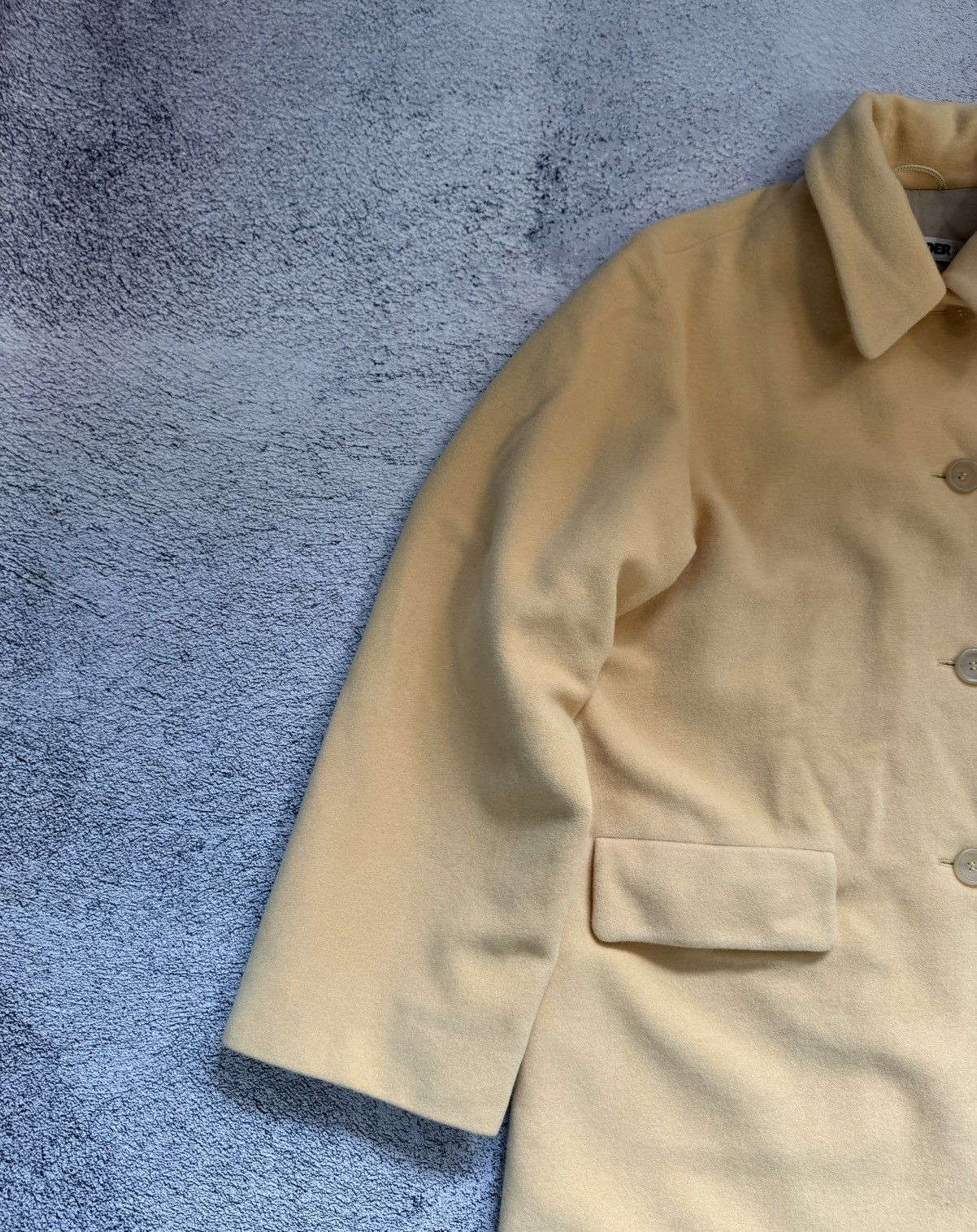 Jil Sander Jil Sander Wool Angora Yellow Coat Made in Italy Size 36 /S Size S / US 4 / IT 40 - 5 Thumbnail