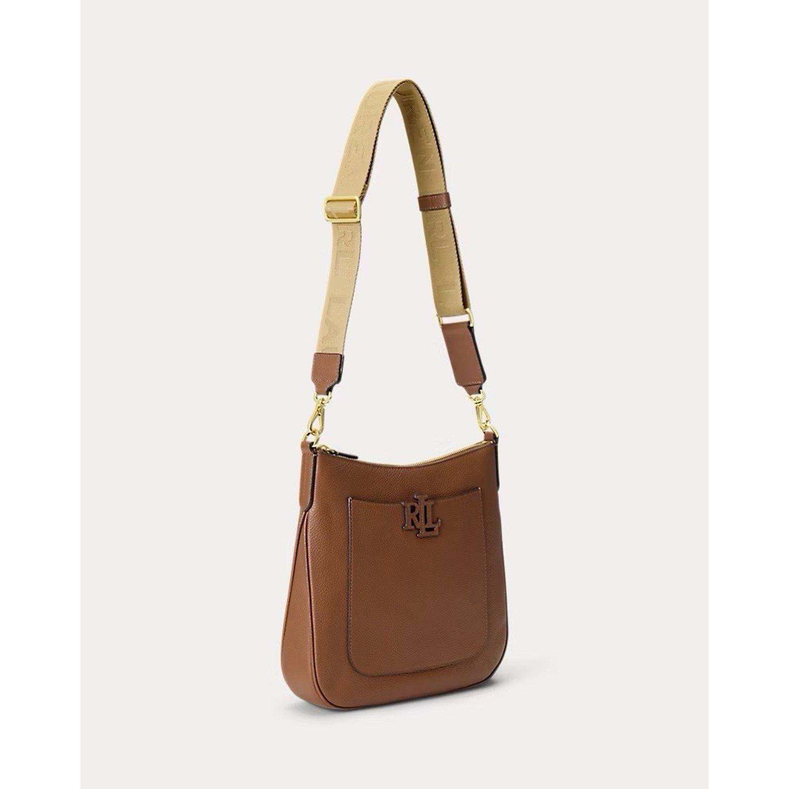 Polo Ralph Lauren NWT Lauren Ralph Lauren Cameryn Leather Small Crossbody Tan Size ONE SIZE - 6 Thumbnail