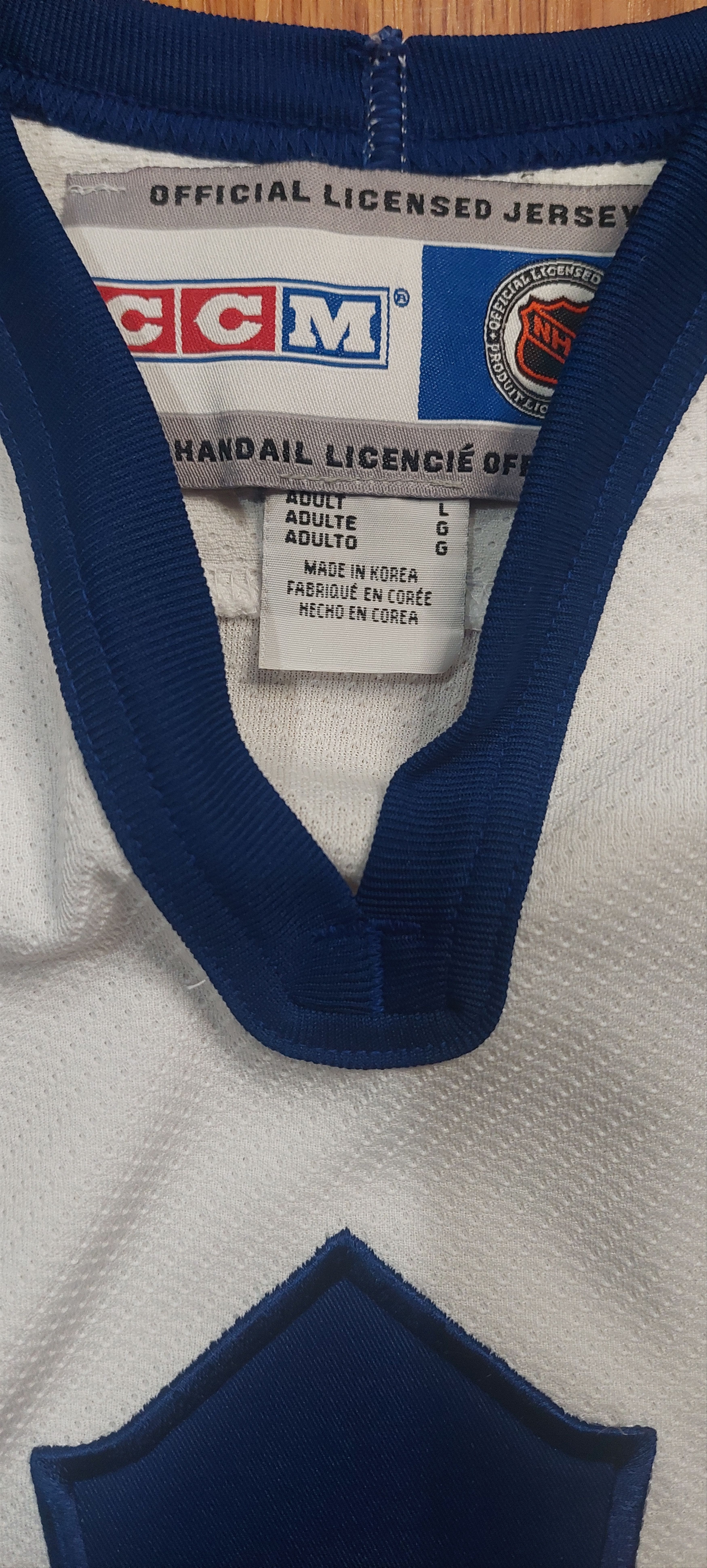 Ccm Authentic Toronto Maple Leafs CCM Blank Replica Jersey Size US L / EU 52-54 / 3 - 6 Thumbnail