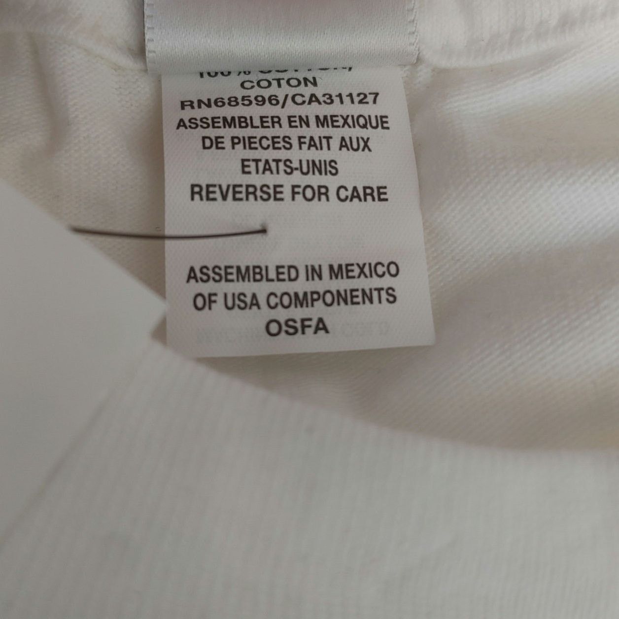 DKNY DKNY Men's White O/S Logo Front NYC Graphic Tee Size ONE SIZE - 4 Thumbnail