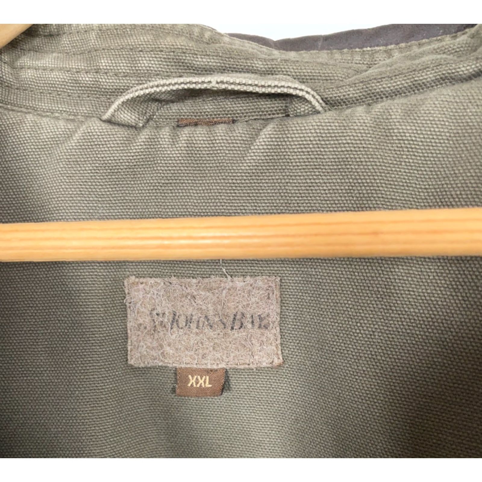 Vintage VINTAGE St. John's Bay Canvas Jacket Bomber Outdoor 2XL Brown Flannel Lined Adult Regular Mens Jacket Size US XXL / EU 58 / 5 - 3 Thumbnail