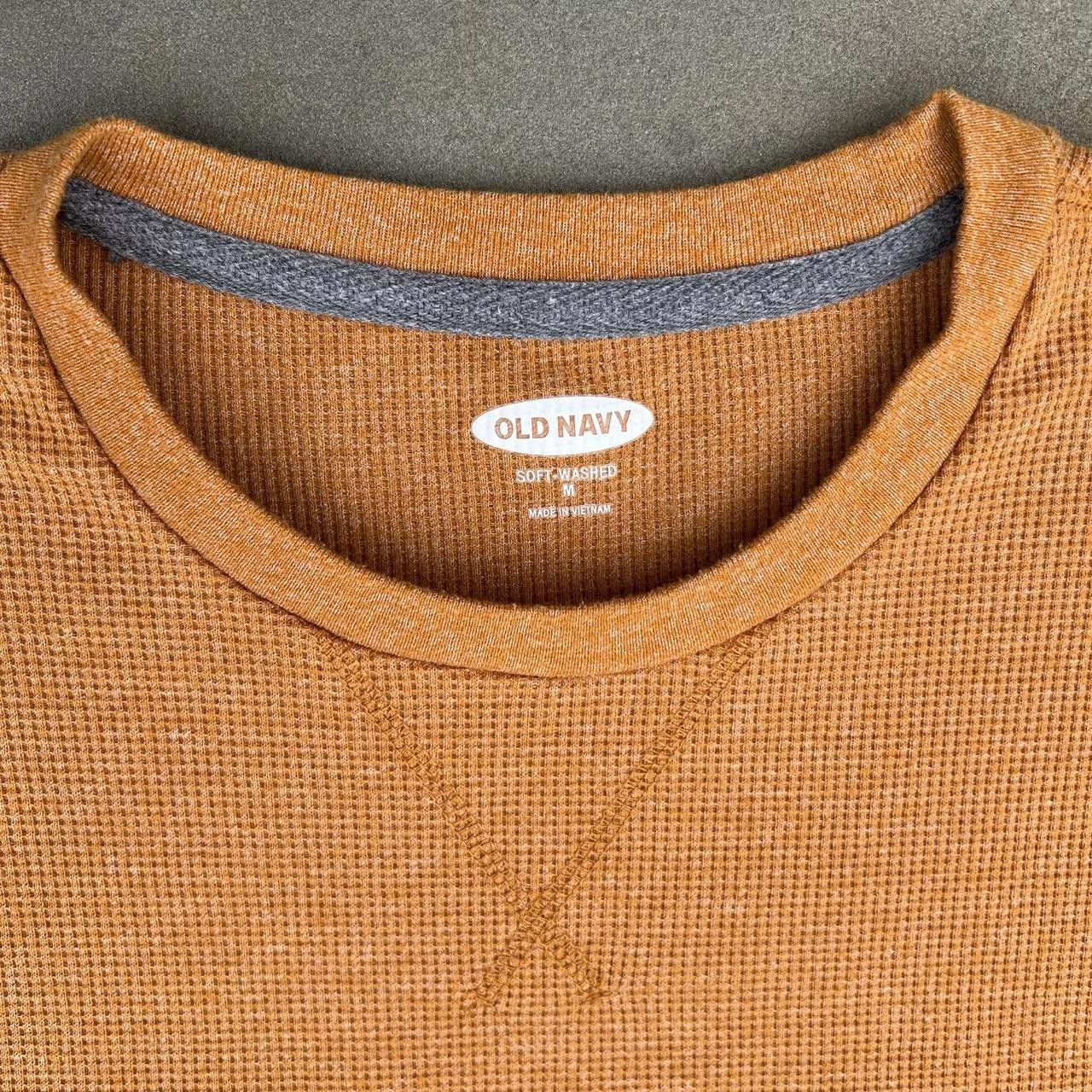 Old Navy Orange Waffle Knit Thermal Size US M / EU 48-50 / 2 - 3 Thumbnail