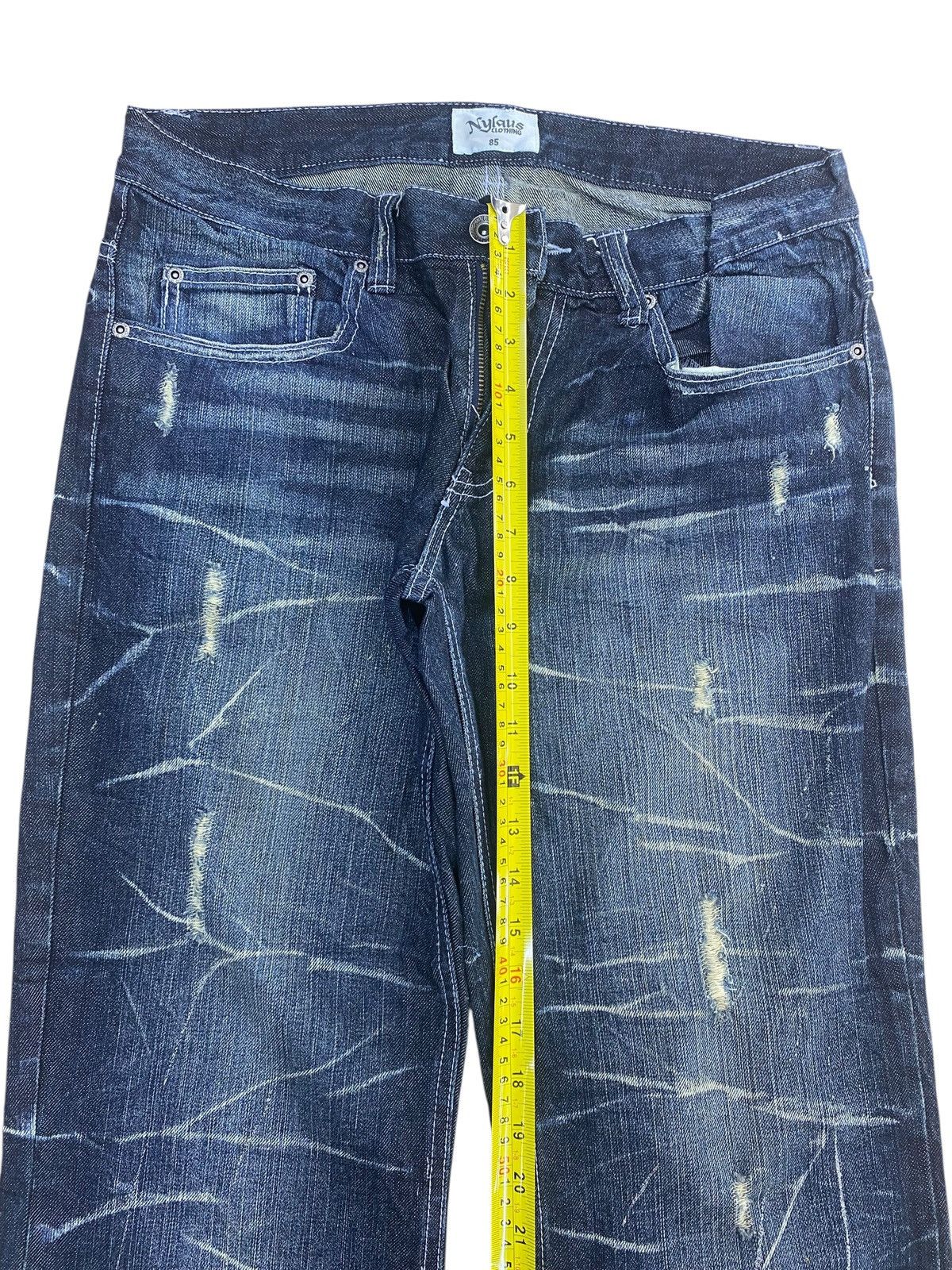 Other Nylaus Splatter Cracked Paint Style Ripped Jeans Size US 32 / EU 48 - 6 Thumbnail