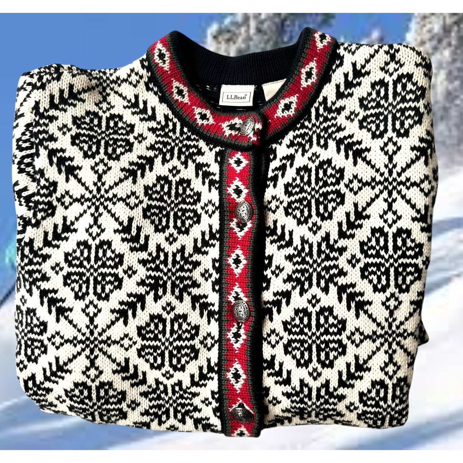 L.L. Bean Vintage LL Bean Cardigan Sweater Womens S Regular Hong Kong Size S / US 4 / IT 40 - 3 Thumbnail