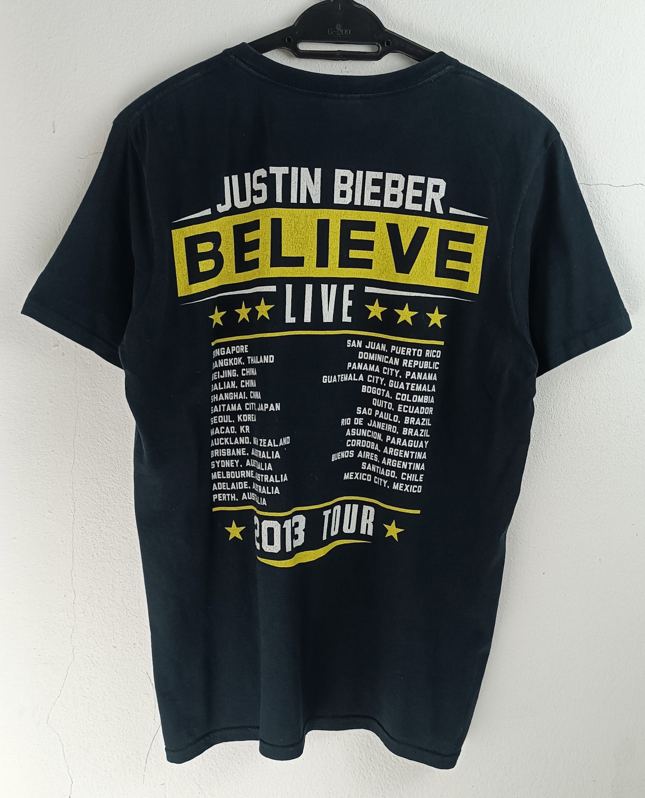 Vintage VINTAGE '13 JUSTIN BIEBER BELIEVE TOUR TEE swift grande Size US M / EU 48-50 / 2 - 4 Thumbnail