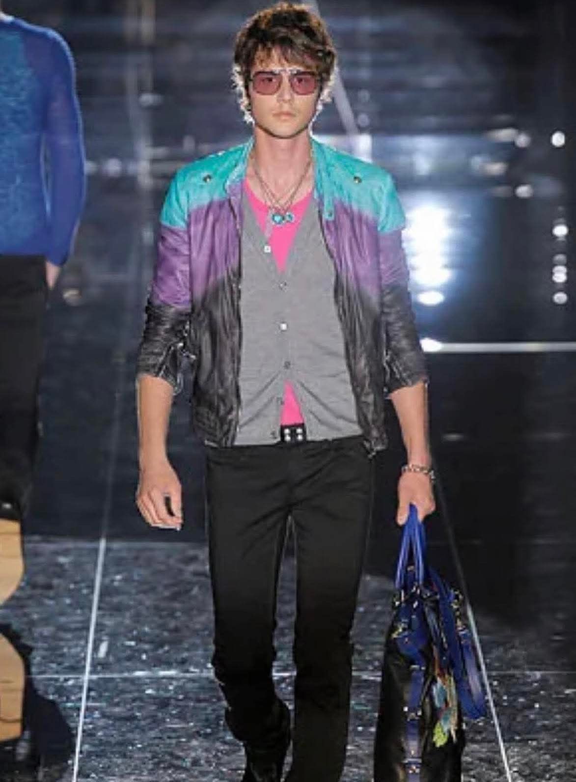 Gucci Gucci Gradient Leather Biker Jacket SS09 Frida Gianni Size US M / EU 48-50 / 2 - 2 Thumbnail
