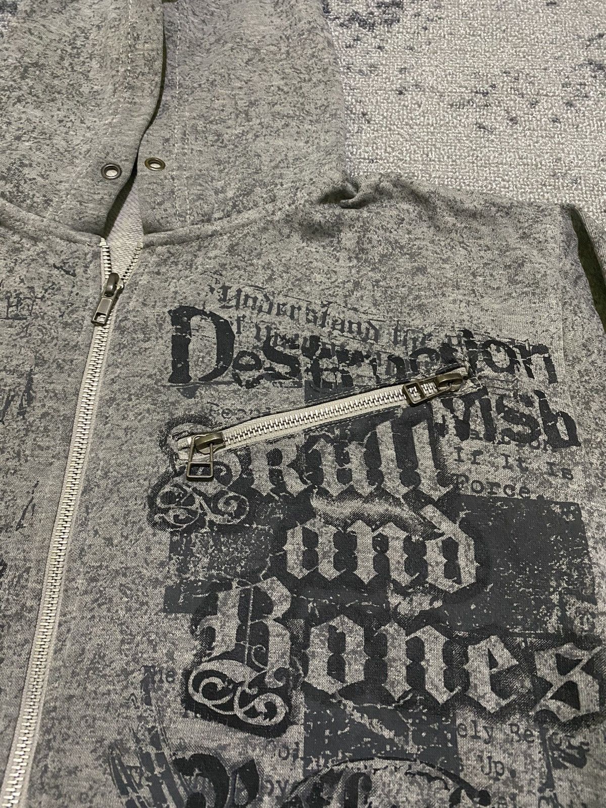 Hysteric Glamour Y2k Berning sho ifsixwasnine skull cross zip hoodie Size US M / EU 48-50 / 2 - 4 Thumbnail