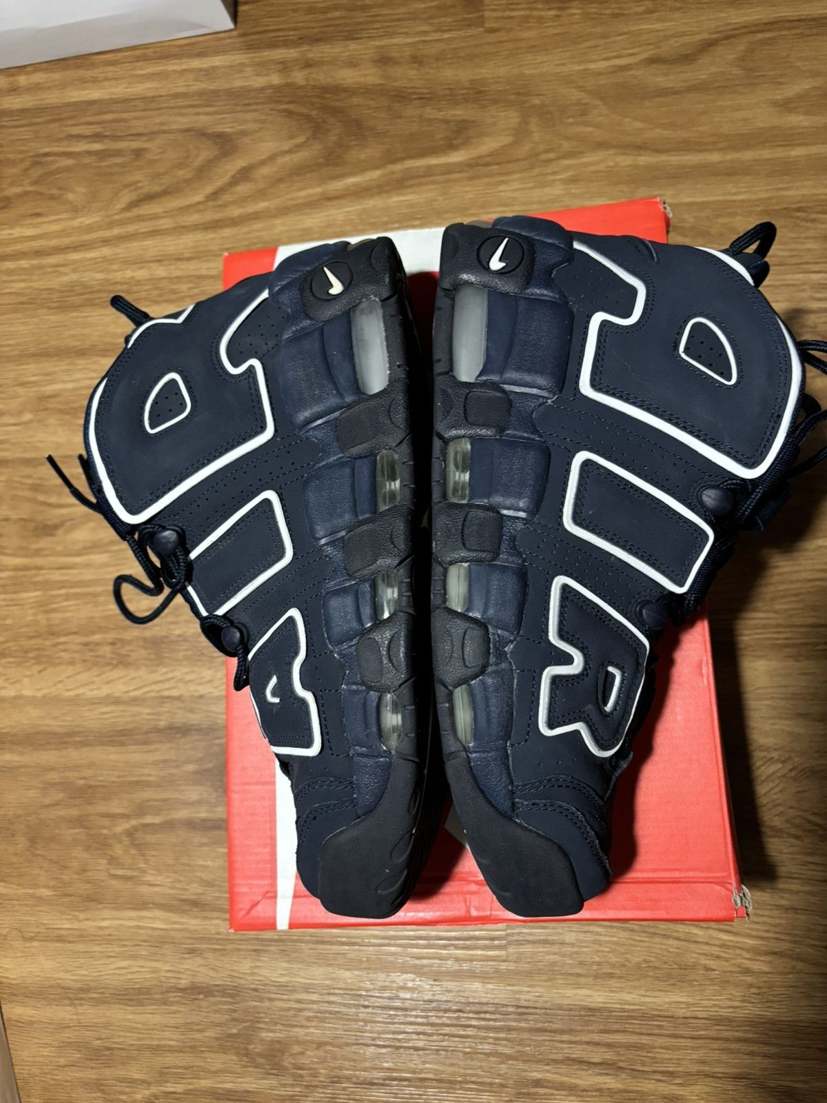 Nike Nike More Air Uptempo - obsidian Size US 9 / EU 42 - 3 Thumbnail