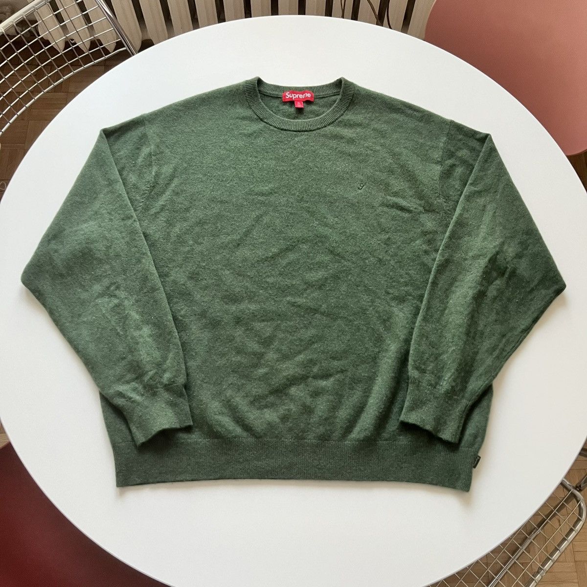 Supreme Supreme Cashmere Sweater Green XL Size US XL / EU 56 / 4 - 1 Thumbnail