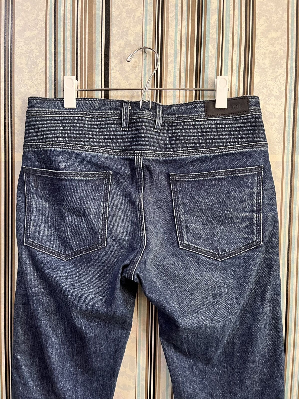 Neil Barrett FW18 neil barret bikers denim regular slim #H2 Size US 32 / EU 48 - 4 Thumbnail
