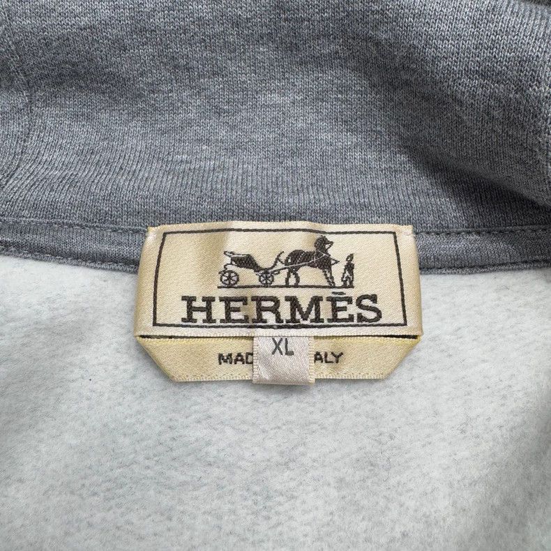 Hermes Hermes Geometric patchwork hooded sweatshirt Size US XL / EU 56 / 4 - 4 Thumbnail