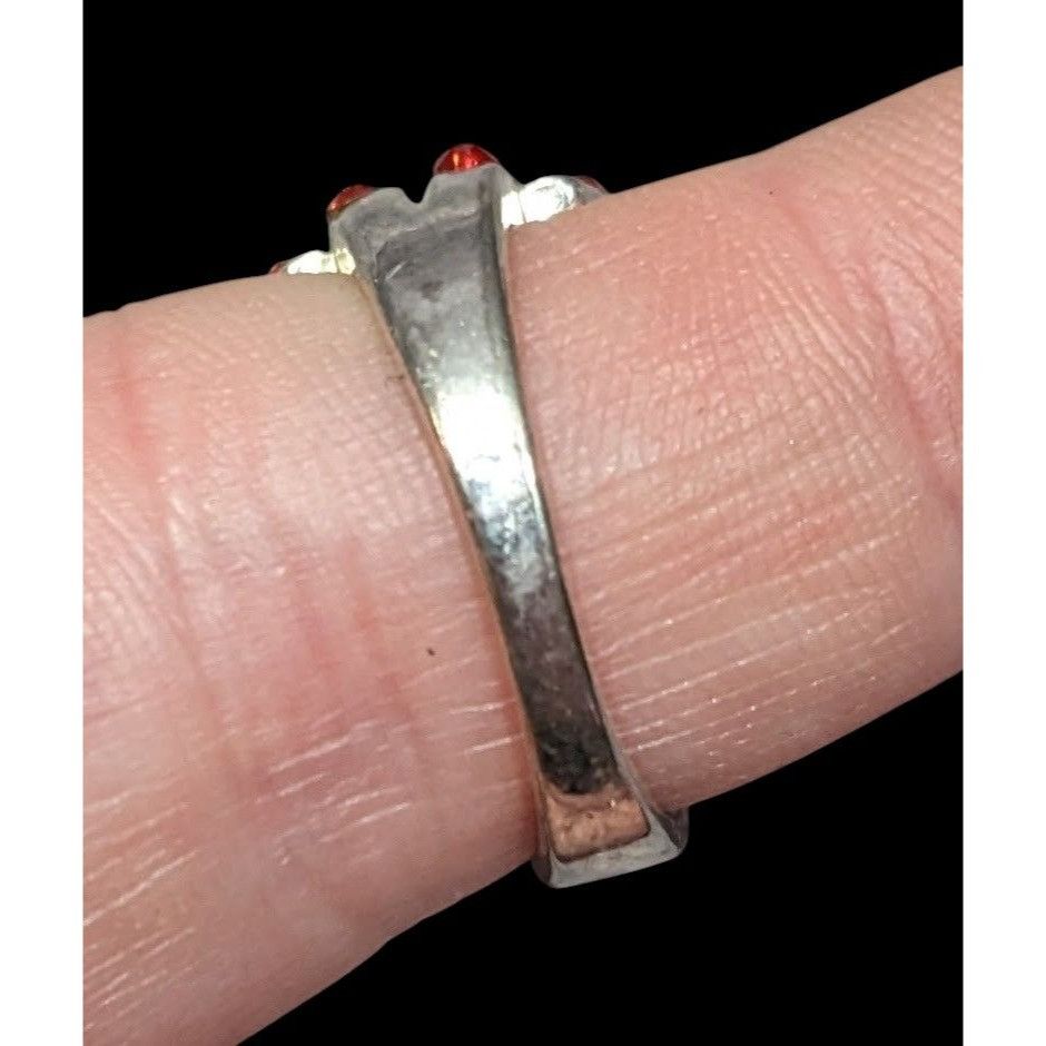 Other Vampire Blood Buckle Accent Red And Silver Tone Ring Marked Size ONE SIZE - 5 Thumbnail
