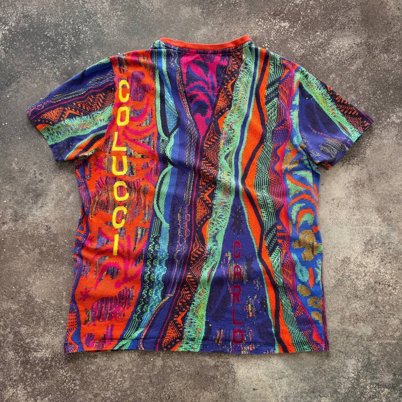 Carlo Colucci × Coogi × Vintage Carlo Colucci Coogi Knit Style Y2K Unisex T-Shirt Size US S / EU 44-46 / 1 - 8 Thumbnail