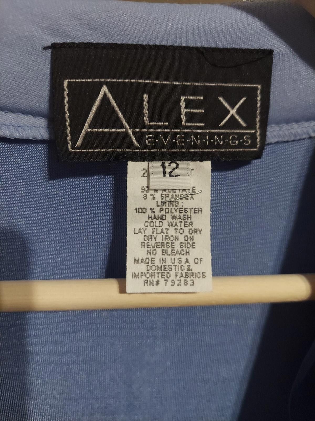 Other Alex Evenings Mother Of The Bride Formal Dress Blue Size XL / US 12-14 / IT 48-50 - 6 Thumbnail