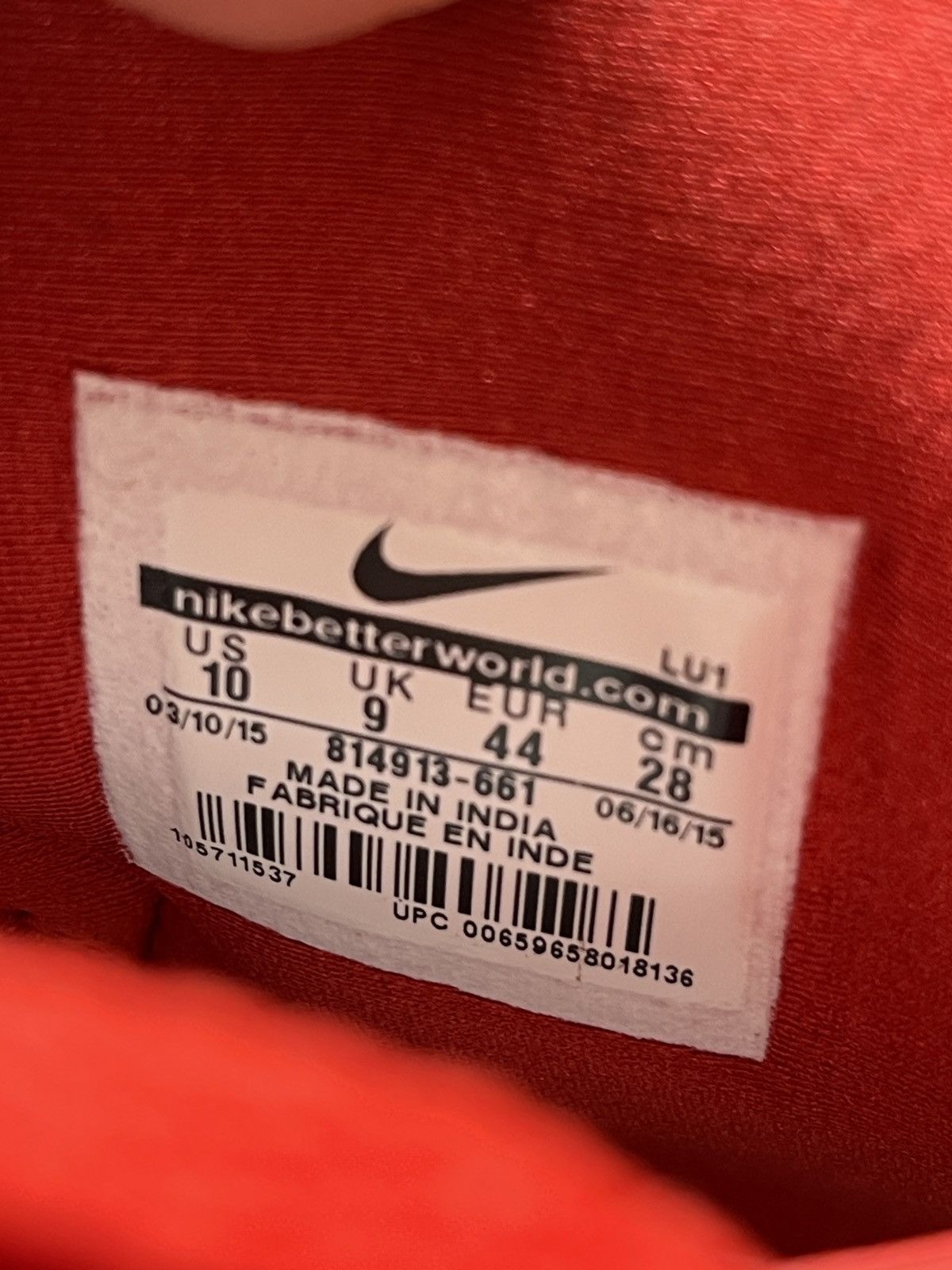 Nike Size 10 - GOODENOUGH x NikeLab Court Force Mid Red fragment Size US 10 / EU 43 - 6 Thumbnail