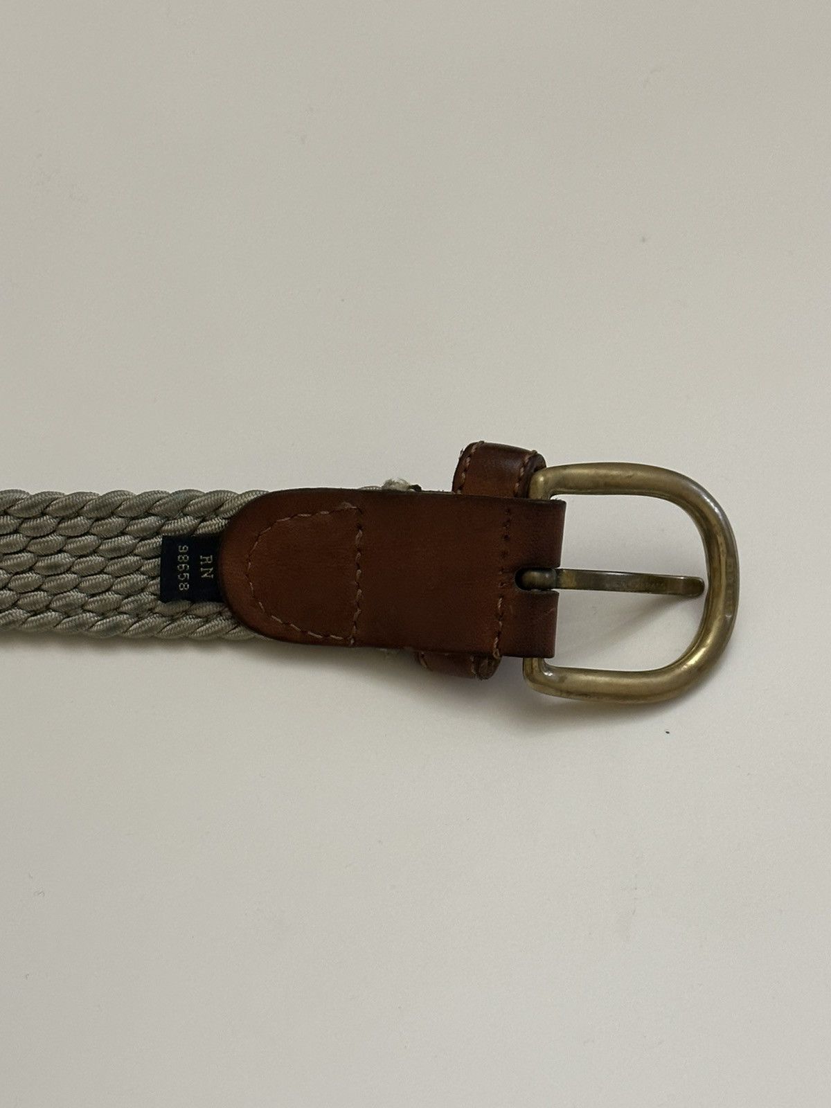 Paul & Shark PAUL&SHARK Woven Stretch Belt Vintage rapper rap archive miu Size 30 - 3 Thumbnail