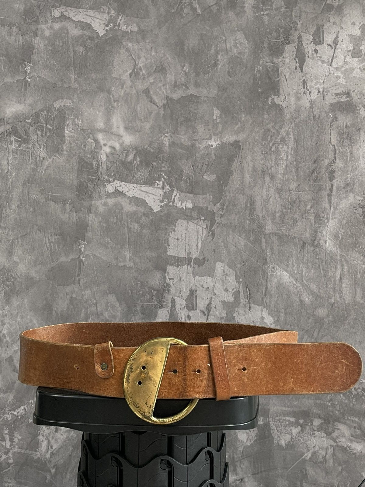 20471120 × Diesel × Japanese Brand Vintage Y2K Diesel Grunge Metal Buckle Leather Belt Size ONE SIZE - 1 Thumbnail