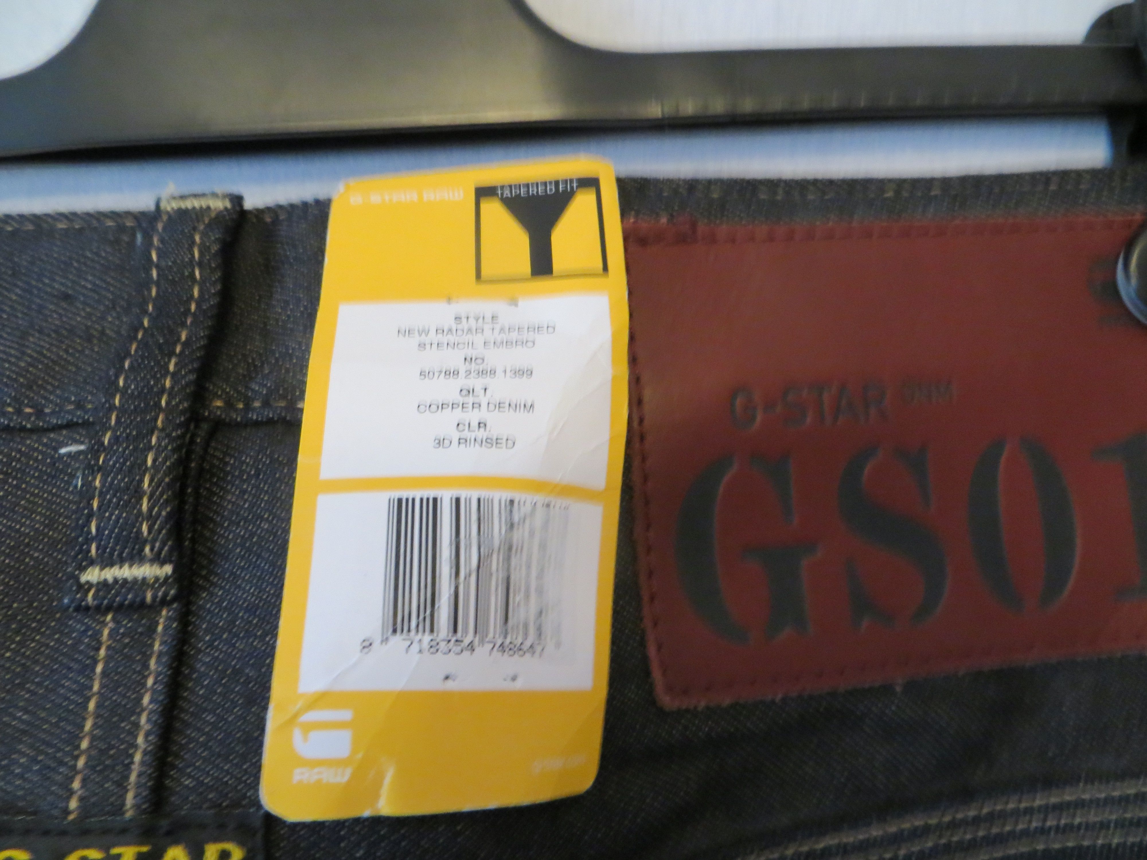G-Star NEW RADAR STENCIL EMBRO JEANS 29 X 32 Size US 29 - 5 Thumbnail