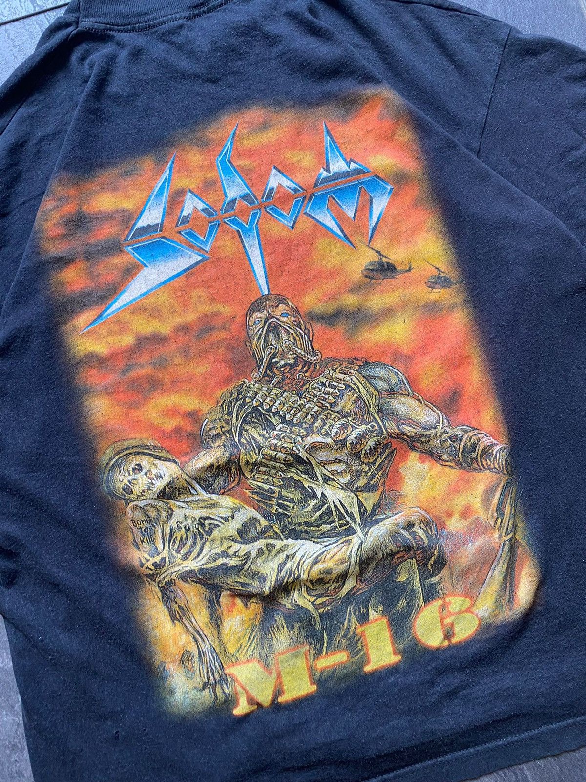 Vintage 2001 Rare Sodom M-16 band tee Size US L / EU 52-54 / 3 - 3 Thumbnail