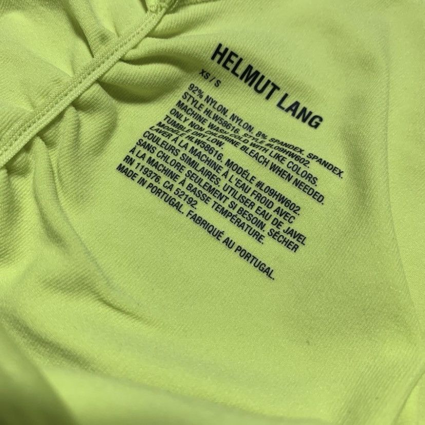 Helmut Lang HELMUT LANG RUCHED MIDI DRESS ACID LIME Size S / US 4 / IT 40 - 7 Thumbnail