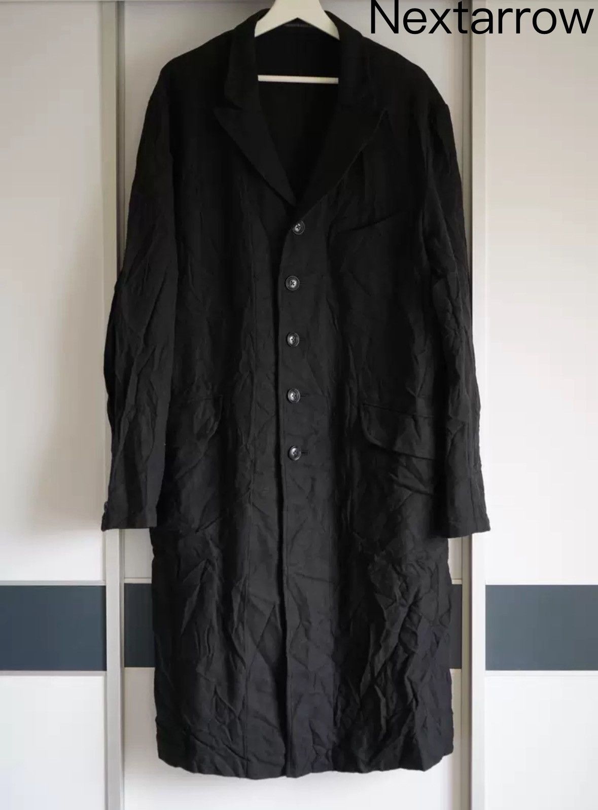 Yohji Yamamoto Yohji Yamamoto 16aw pleated vintage wool coat Size US L / EU 52-54 / 3 - 1 Thumbnail