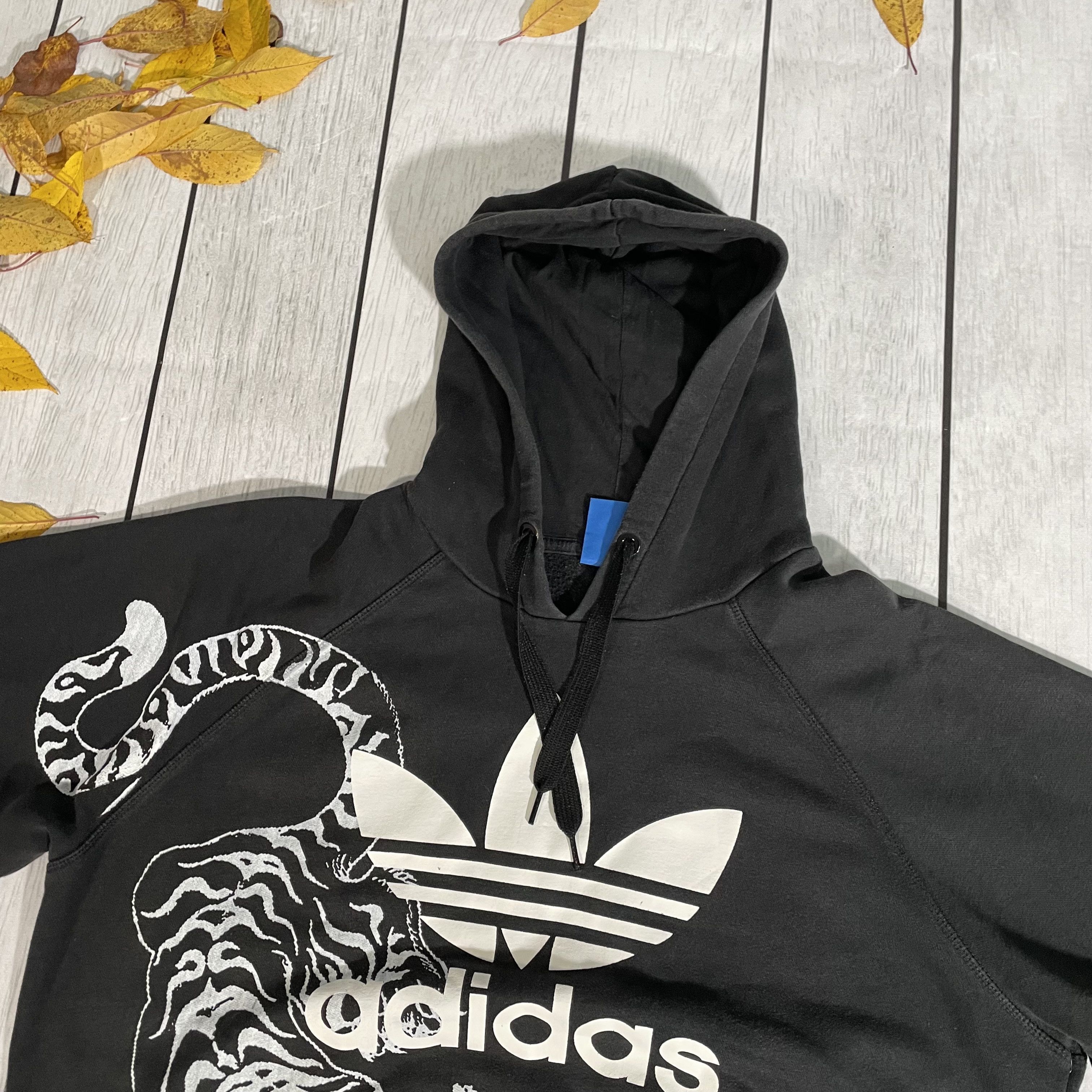 Adidas Custom Adidas Hoodie Tiger central logo art grunge opium y2k Size US XL / EU 56 / 4 - 6 Thumbnail