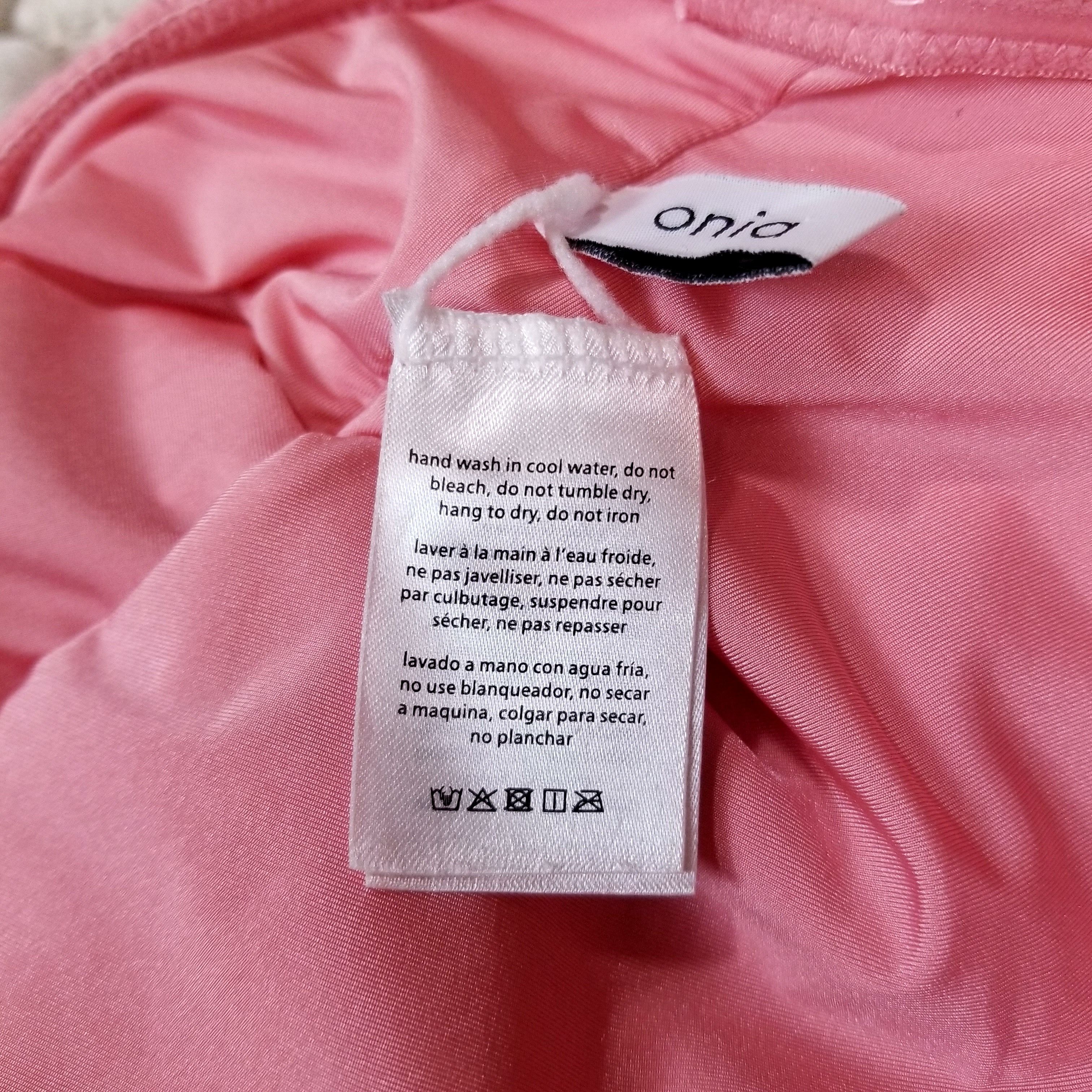 Onia Adrienne Button-Embellished Bandeau Swimsuit Rosette Sz S Size ONE SIZE - 8 Thumbnail