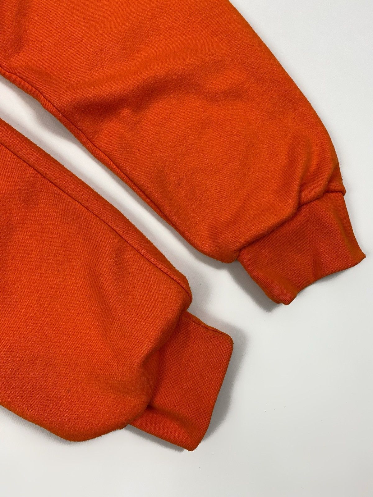 Other Y2K Vintage Snap’n’Wear Blank Orange Thermal Boxy Zip Hoodie Size US L / EU 52-54 / 3 - 8 Thumbnail
