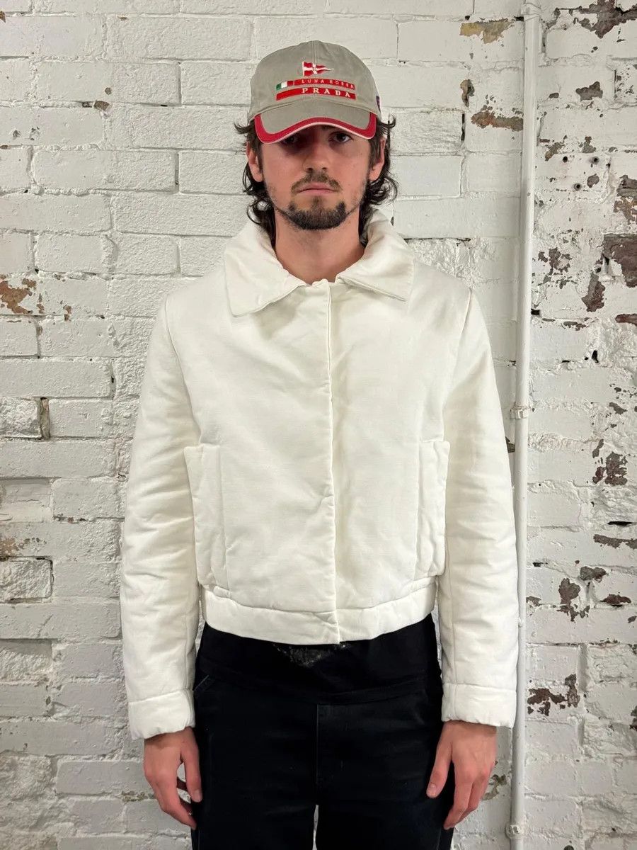 Maison Margiela AW2005 Maison Martin Margiela White Cotton Quilted Puffer Jacket Size US S / EU 44-46 / 1 - 2 Thumbnail