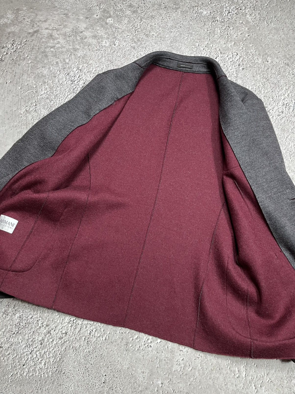 Armani Collezioni Armani Collezioni Men’s Wool Blend Grey Blazer Jacket Size US M / EU 48-50 / 2 - 12 Thumbnail