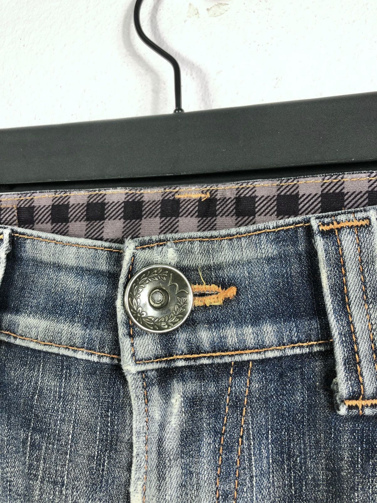 Edwin Rare Vintage Edwin 503 Blue Trip Flare Jeans Size US 32 / EU 48 - 3 Thumbnail