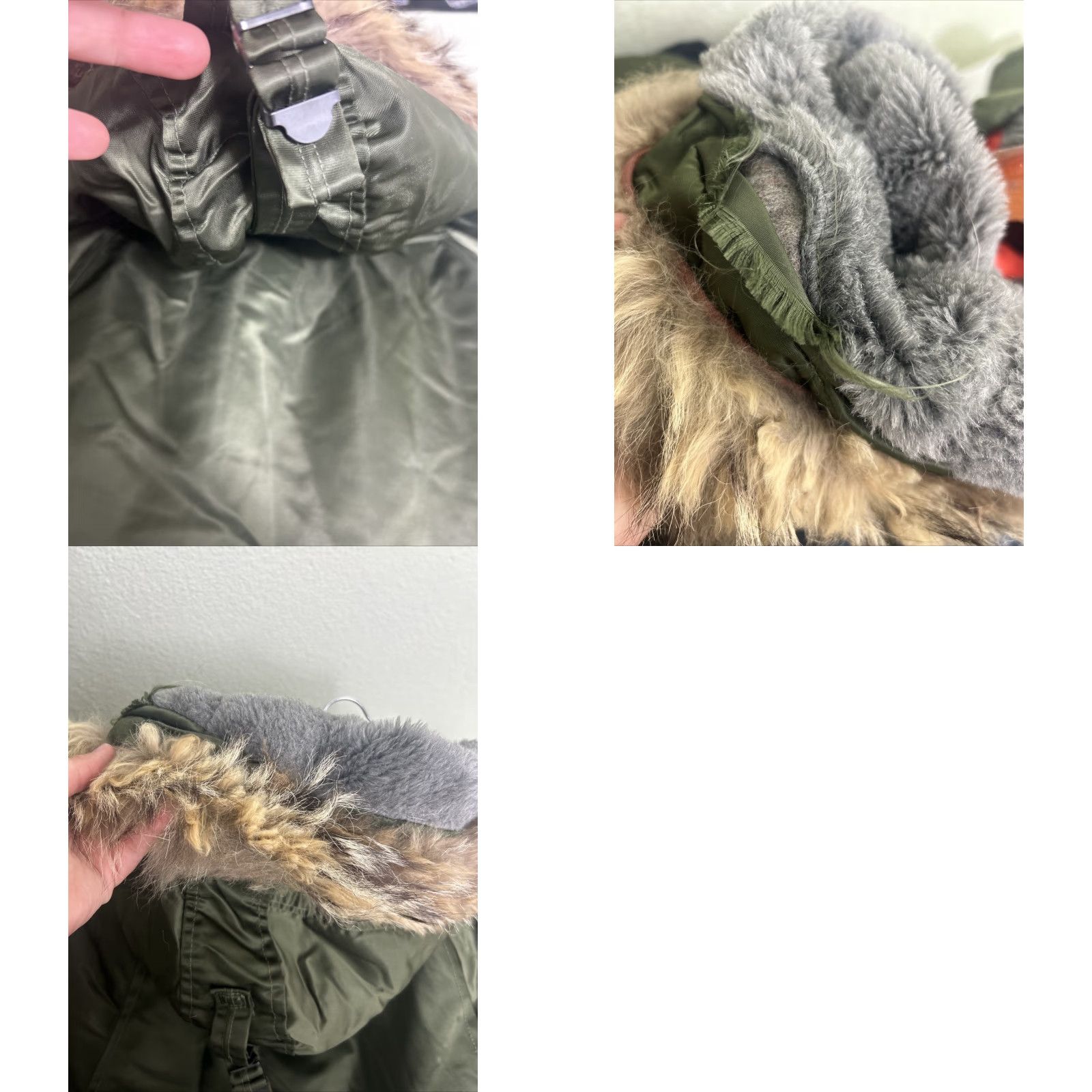 Vintage VINTAGE Air force Jacket Alpha N-3B Parka Hooded Green 46 Mens Army Outdoor Size 46 Flaw Size US S / EU 44-46 / 1 - 10 Thumbnail