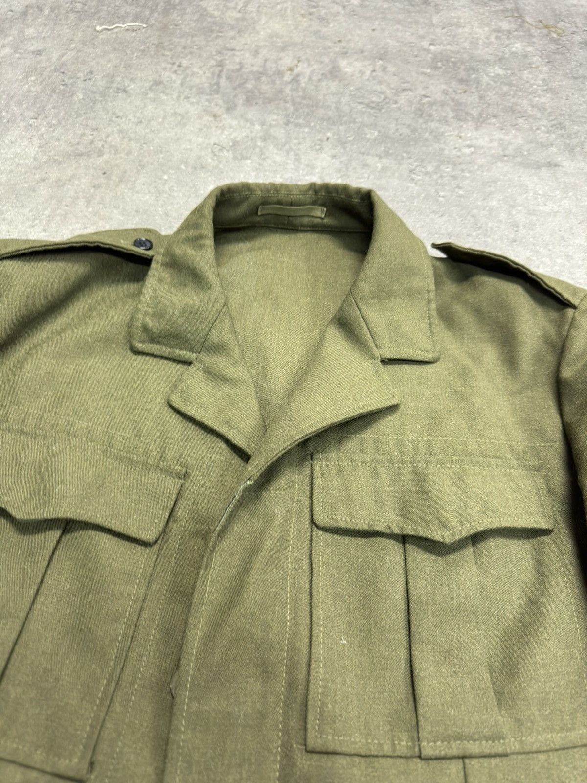 Vintage × Yohji Yamamoto ᶠᵃⁿᶜʸᵍᵘʸ 80s Cropped Swedish Army Jacket Boxy Vintage Y2K Size US M / EU 48-50 / 2 - 3 Thumbnail
