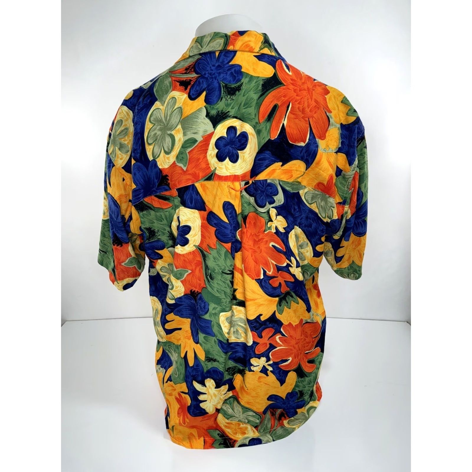 ALOHAS JACK LIPSON Abstract Floral Colorful Hawaiian Aloha Mens L Shirt - Button-Up Short Sleeve Multicolor 90s Womens Mens Boys Girls Size US L / EU 52-54 / 3 - 4 Thumbnail