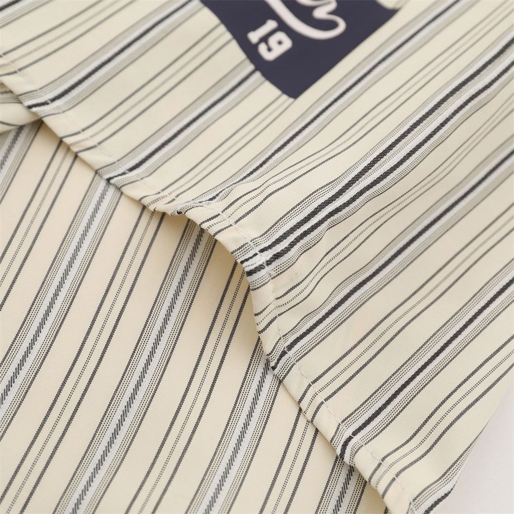 Japanese Brand Men's letter embroidered American-style collared shirt Size US M / EU 48-50 / 2 - 5 Thumbnail