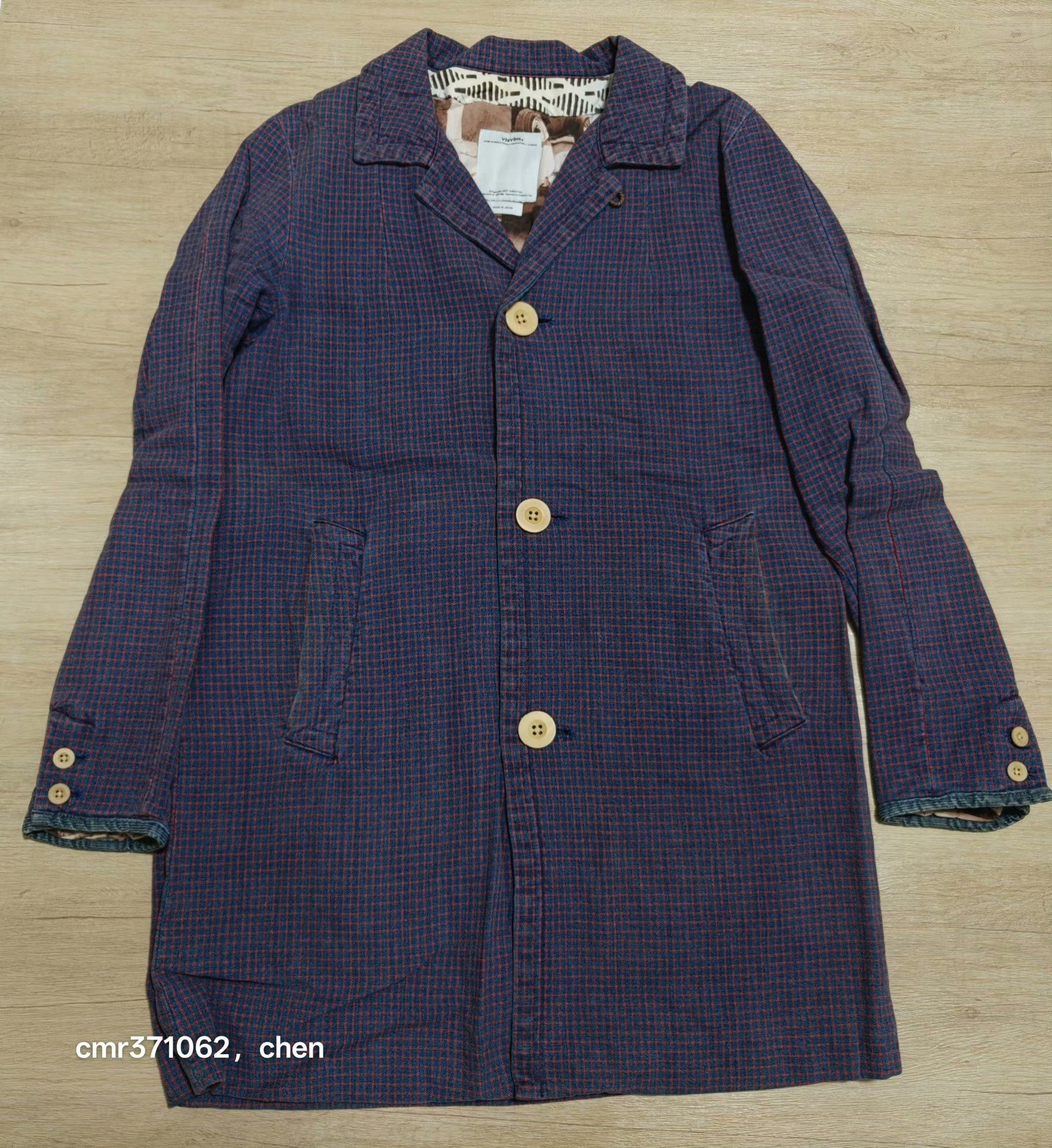 Visvim visvim 15ss Mies Coat Indigo Check Size US S / EU 44-46 / 1 - 1 Thumbnail
