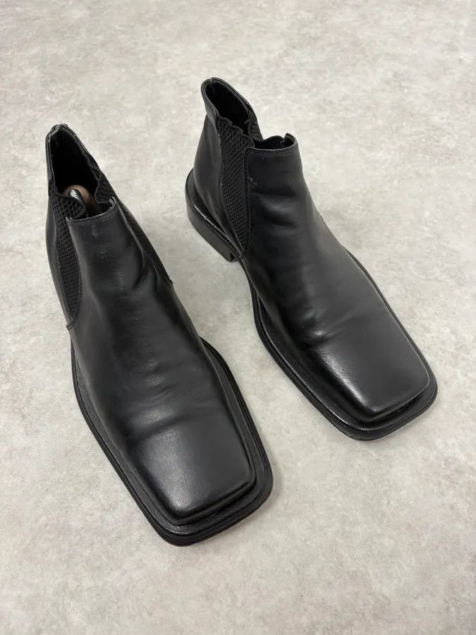 Gianfranco Ferre 2000s Gianfranco Ferré Black Leather Boots Size US 9 / EU 42 - 4 Thumbnail
