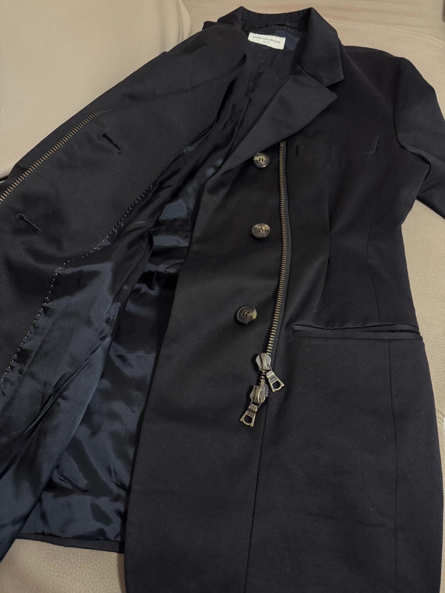 Dries Van Noten Dries Van Noten Black Waist-Tied Blazer 36 Size XS / US 0-2 / IT 36-38 - 7 Thumbnail