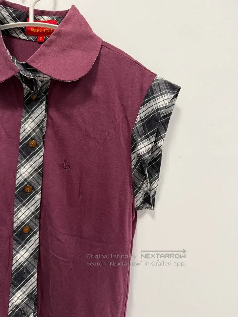 Vivienne Westwood Vivienne Westwood Baby collar collared plaid patchwork sho Size L / US 10 / IT 46 - 3 Thumbnail