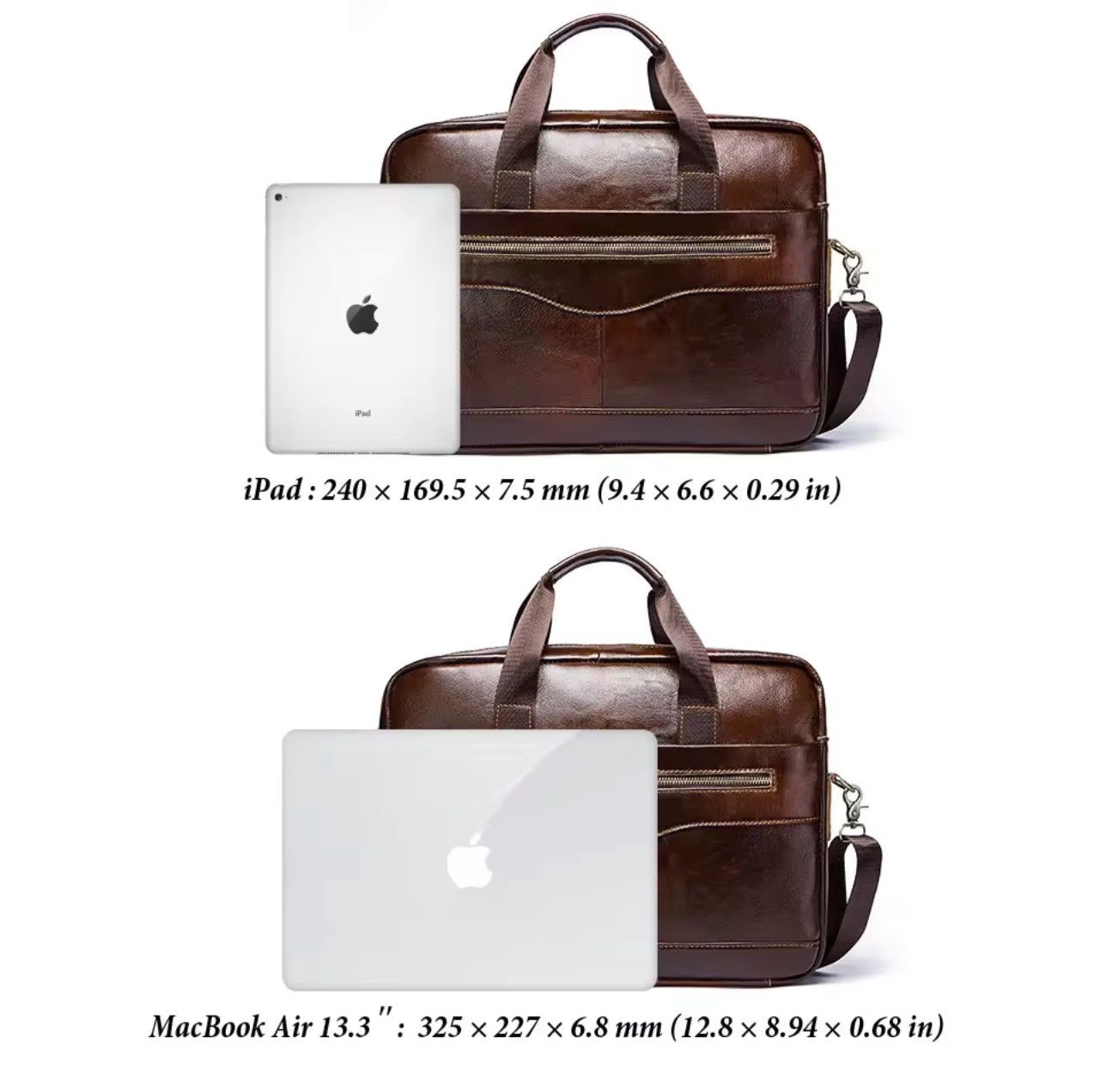 Leather Vintage Brown Leather Duffel Bag | Premium Travel Weekender Size ONE SIZE - 4 Thumbnail