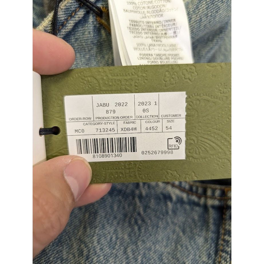 Gucci o1rshd1 Organic Denim Check Jacket in Light Blue/Mix Size US L / EU 52-54 / 3 - 20 Thumbnail