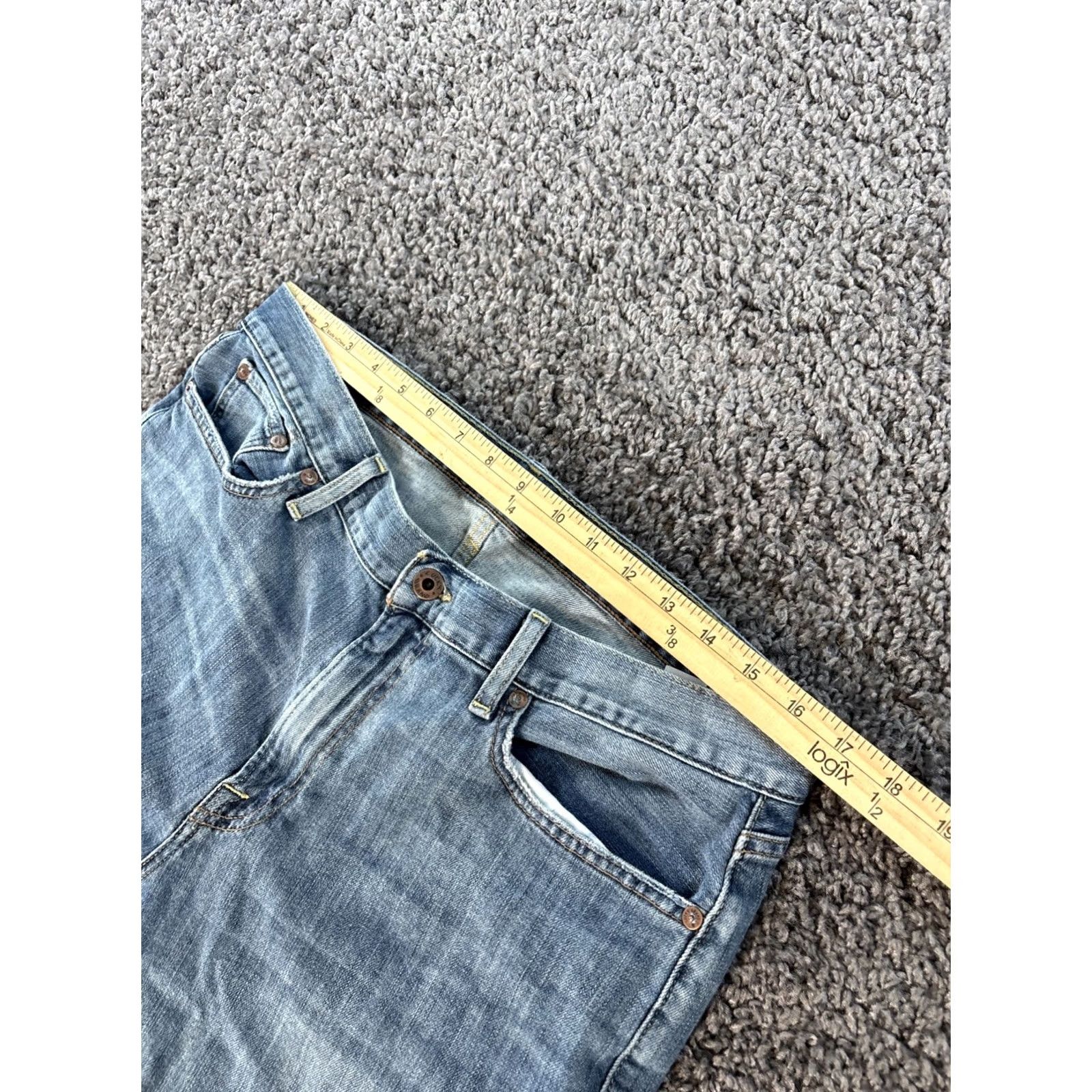 Lucky Brand Lucky Brand Jeans Mens Straight Blue 34x28 Medium Wash Denim Size US 34 / EU 50 - 4 Thumbnail