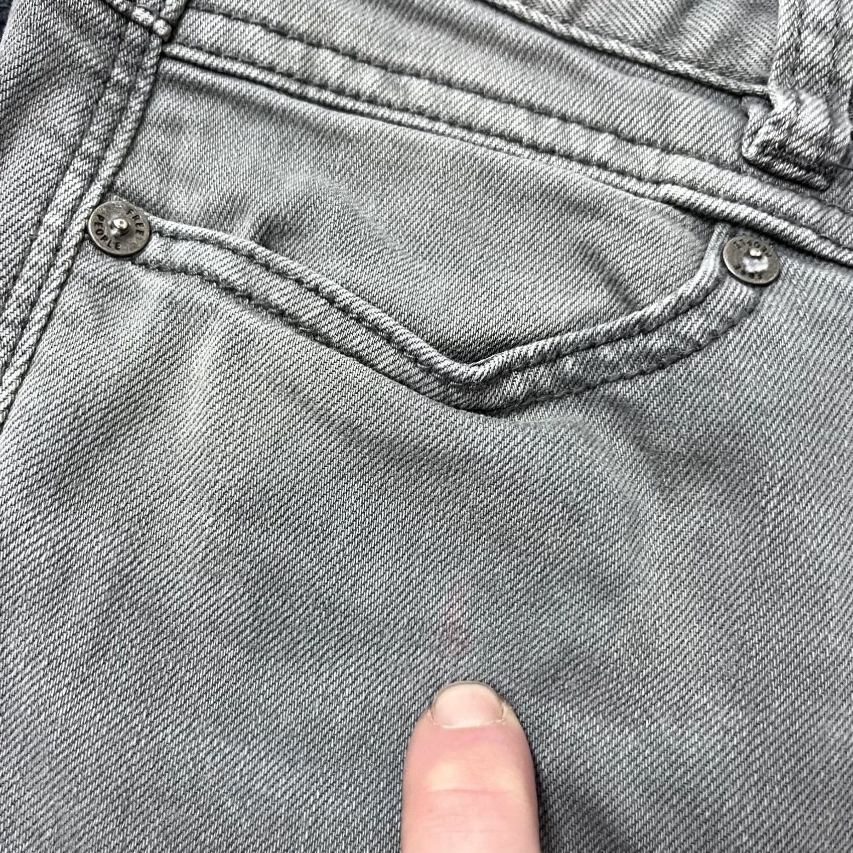 Free People Free People Jeans Womens 26 Gray Skinny Stretch Denim Pants Casual Colored Gray Size 26" / US 2 / IT 38 - 5 Thumbnail