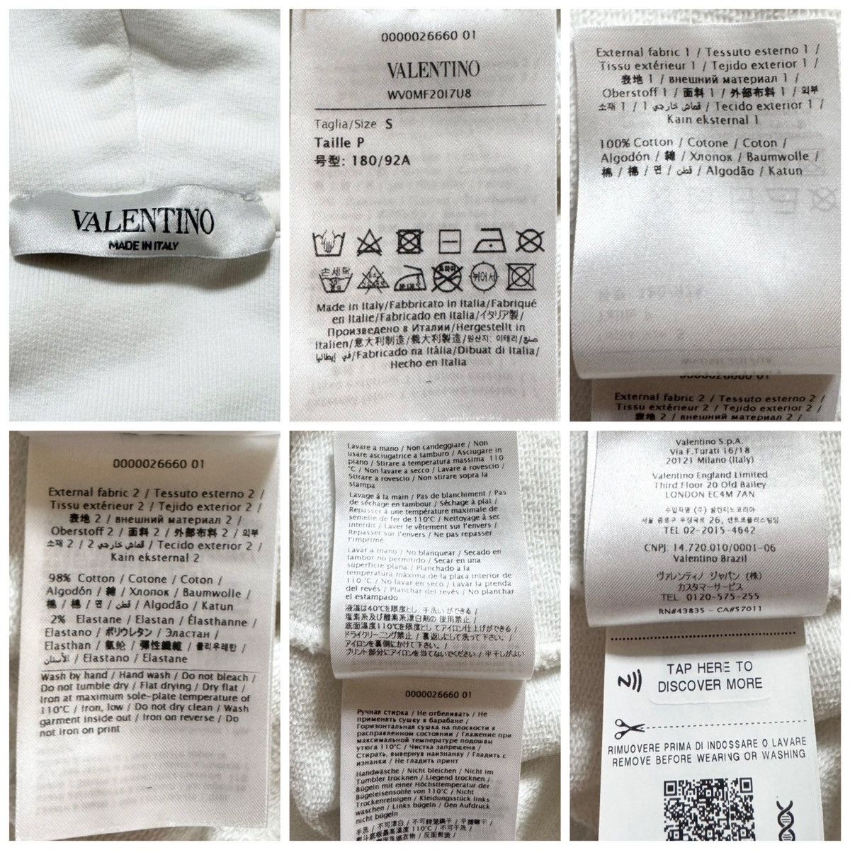 Valentino Authentic Valentino Front Logo Oversized Hoodie Size US S / EU 44-46 / 1 - 2 Thumbnail