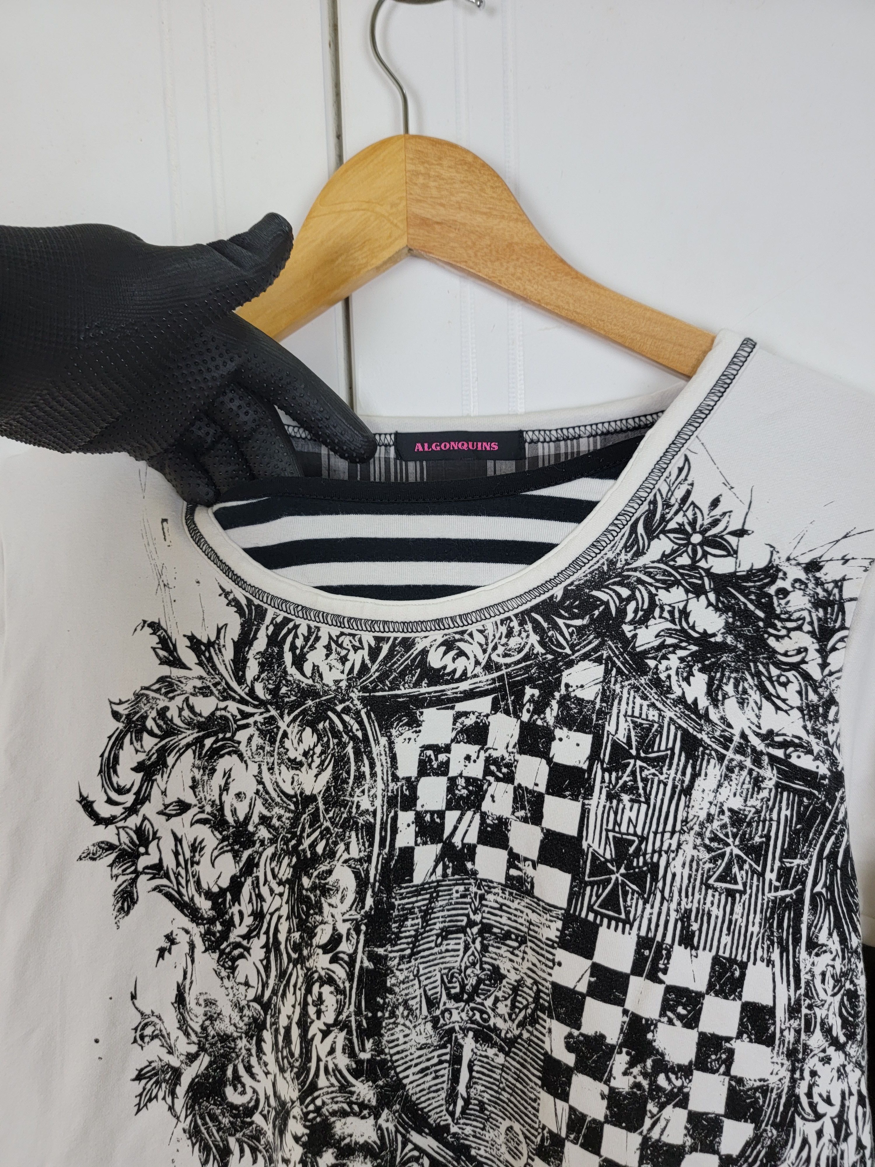 Japanese Brand × Vintage Vintage Algonquins Punk Double Sleeve Size US S / EU 44-46 / 1 - 3 Thumbnail