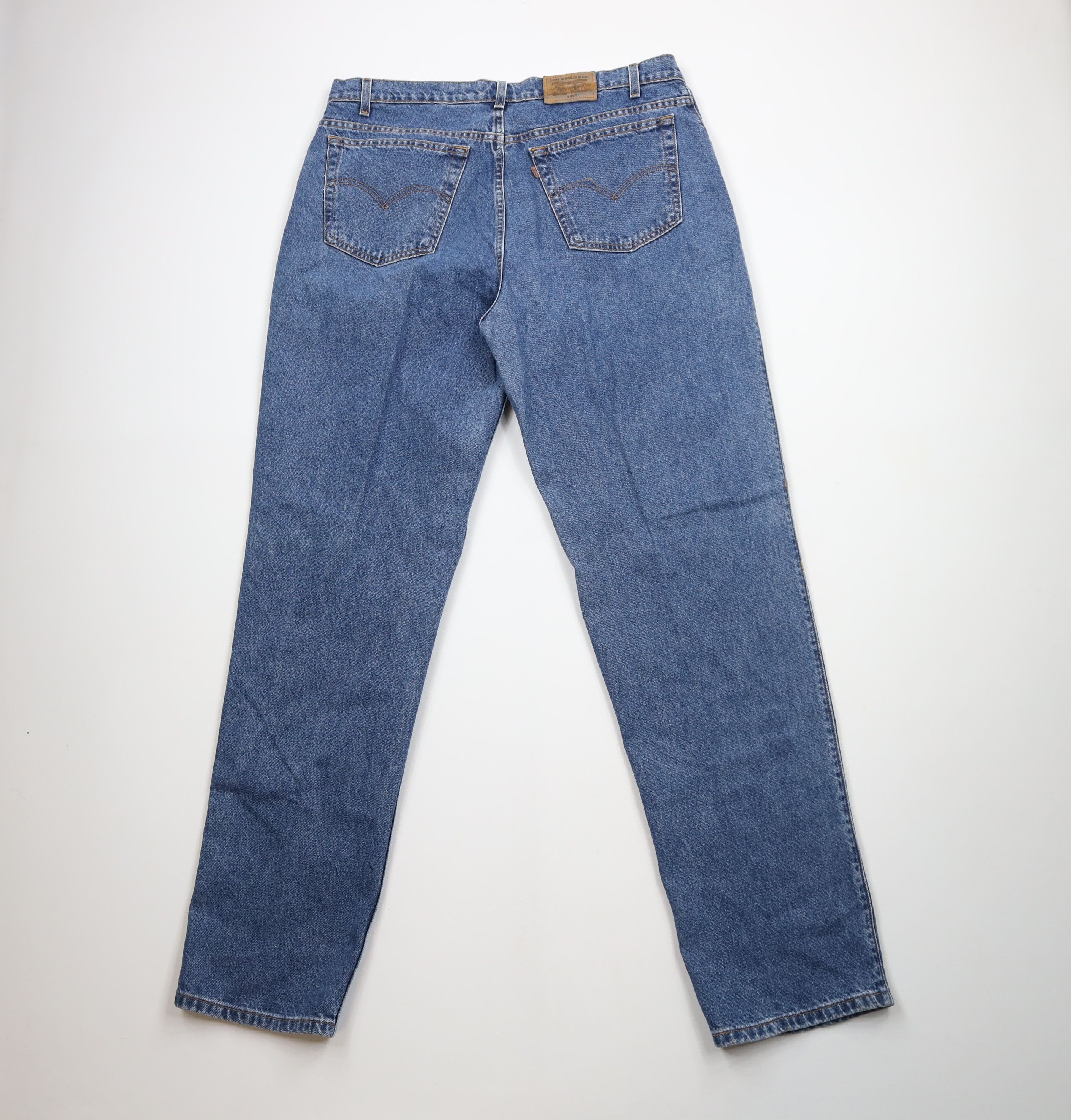 Levi's × Vintage Vintage 90s Levis 545 Loose Fit Tapered Leg Denim Jeans Blue Size US 38 / EU 54 - 10 Thumbnail