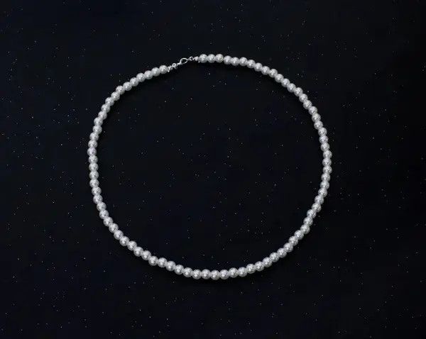 VIBE Pearl Necklace Casual Chain Jewelry Classic Imitation Bead Size ONE SIZE - 6 Thumbnail