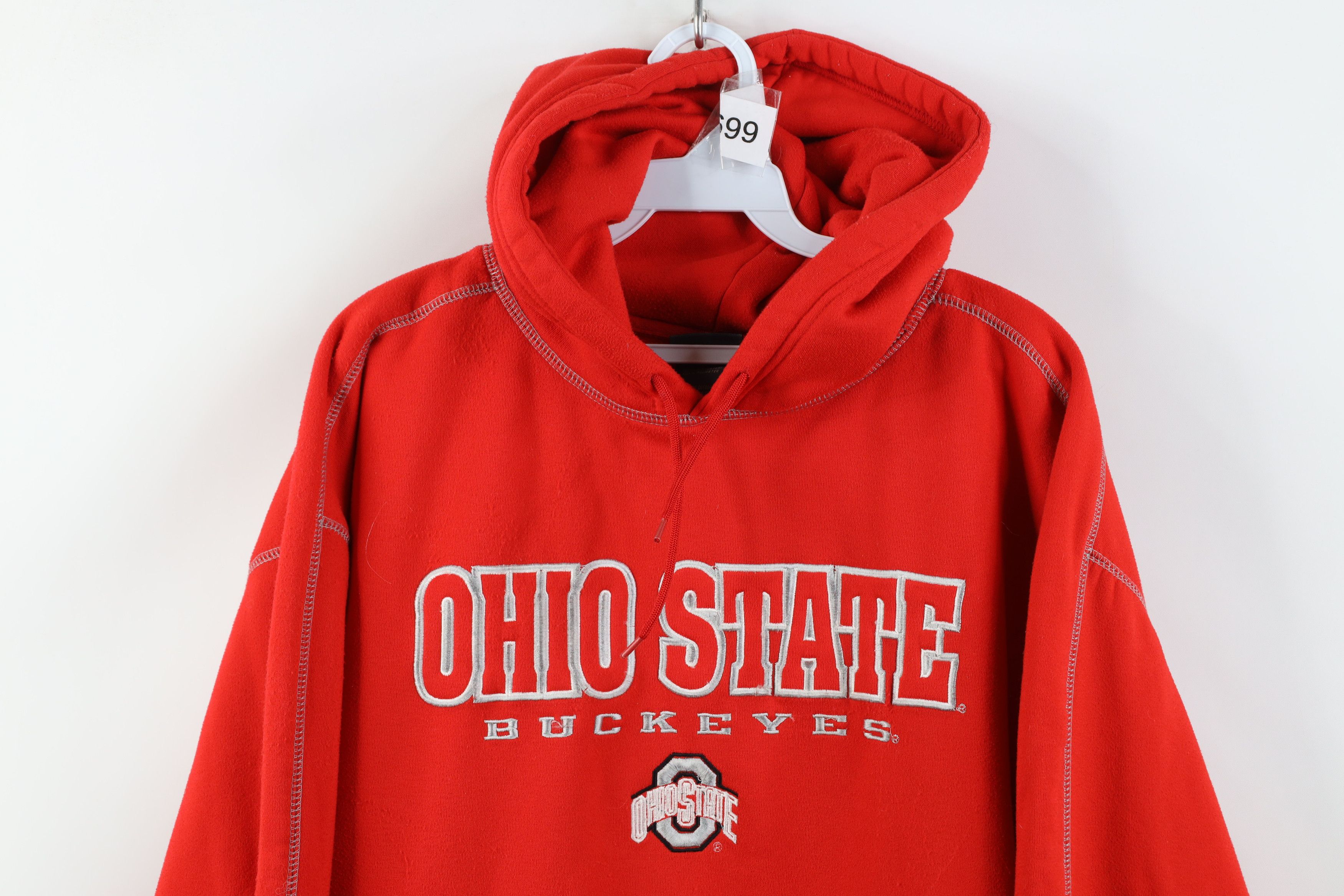 Vintage Vintage Spell Ohio State University Hoodie Sweatshirt Red Size US XL / EU 56 / 4 - 2 Thumbnail