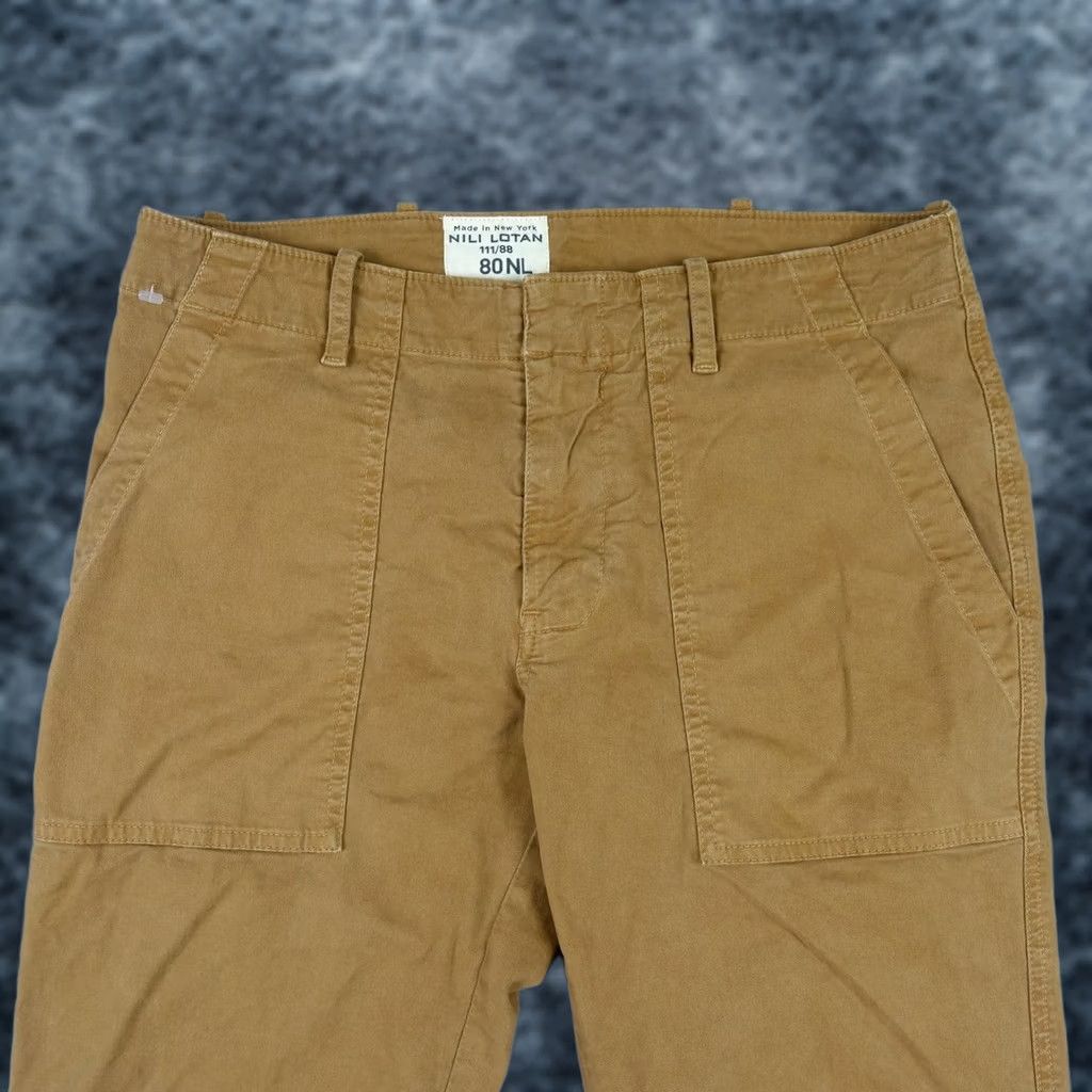 Nili Lotan Nili Lotan Pants Womens 4 Brown Twill Jogger Ankle Zip Cuffed Pockets Casual 80 Size 27" / US 4 / IT 40 - 1 Thumbnail